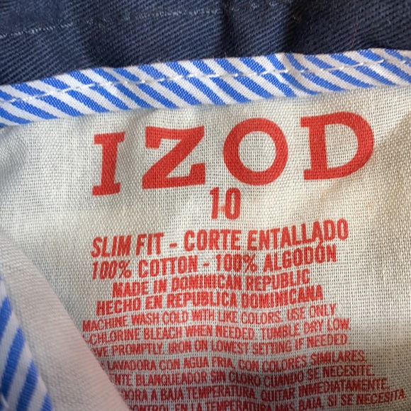 Boys Izod slim size 10 adjustable waist - Picture 2 of 4